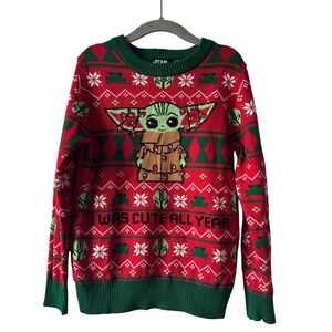 Kids Star Wars The Child Grogu Yoda Ugly Christmas Sweater 5T